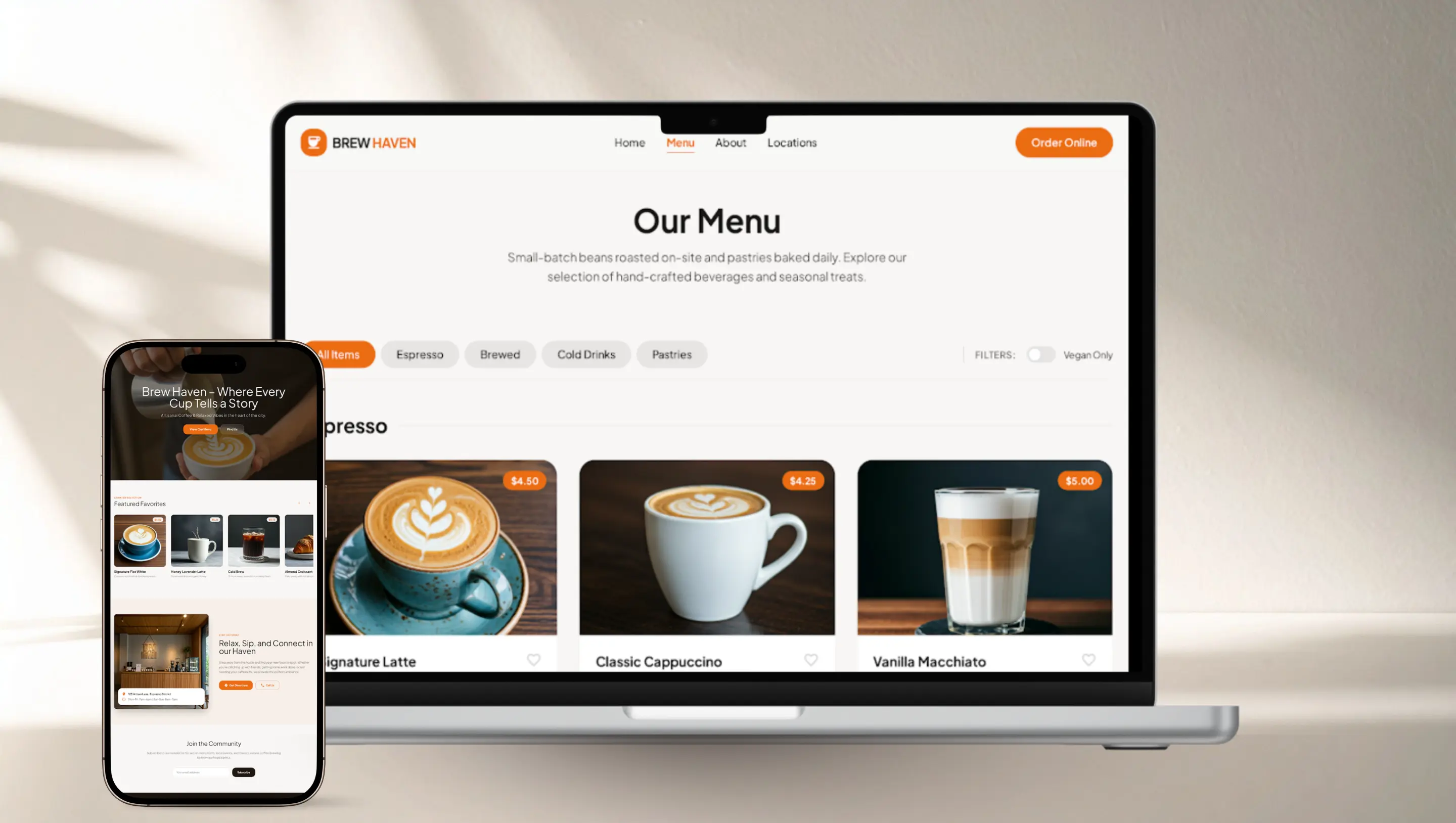 Gambar proyek Brew Haven Coffee 1