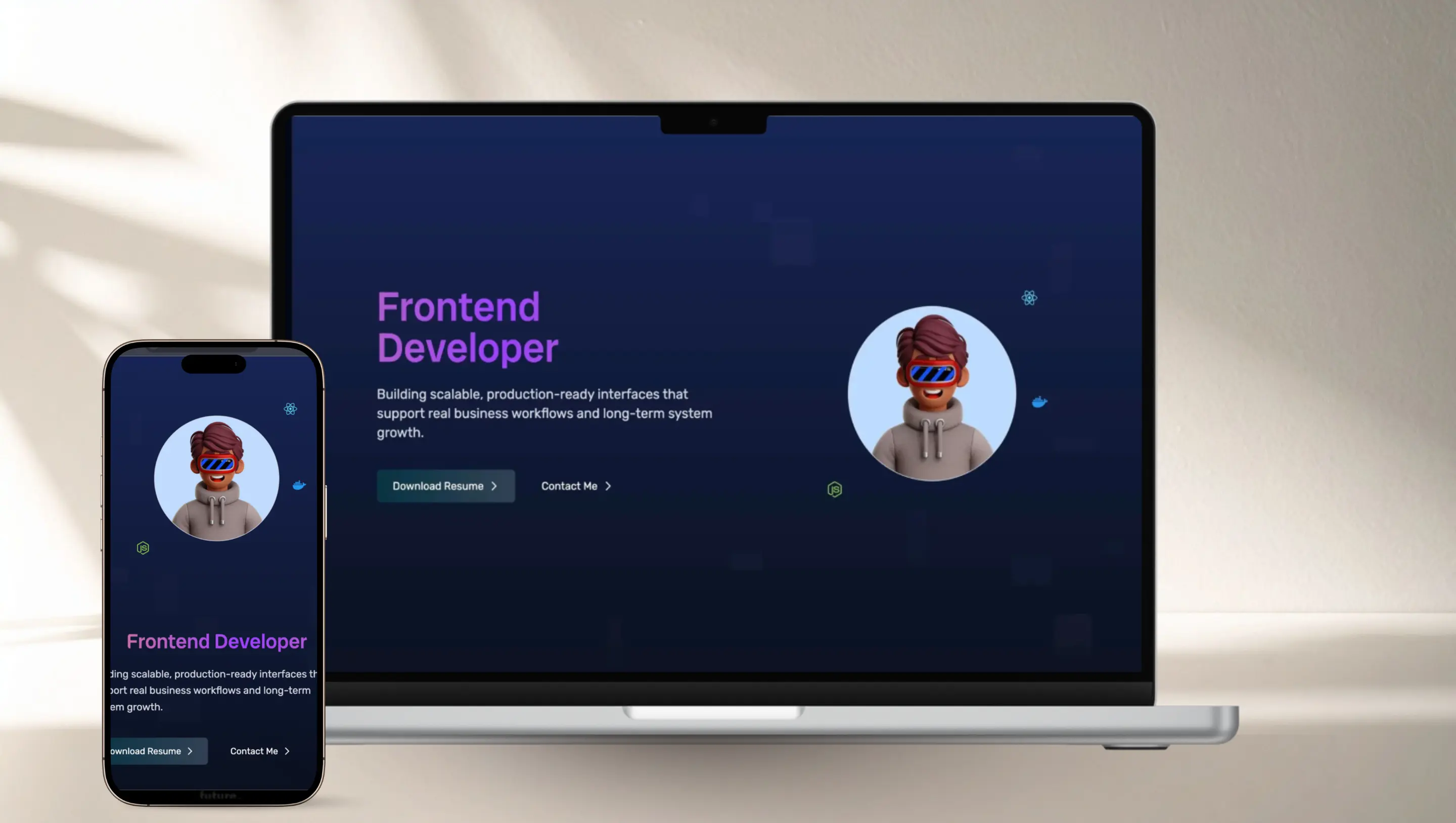 Gambar proyek Personal Portfolio 1